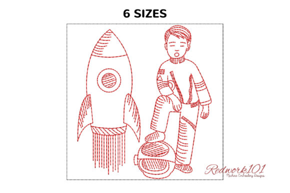 Astronaut Posing with Rocket and Helmet
