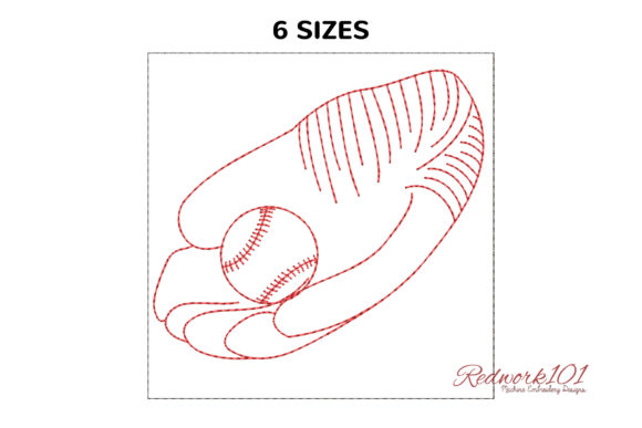 Baseball and Glove Machine: A Versatile Embroidery Design