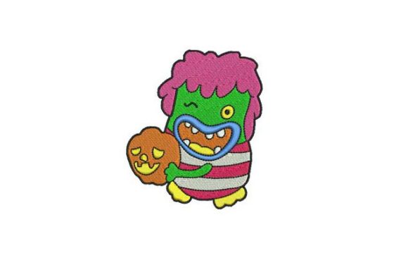Big Mouth Trick or Treat: A Halloween Embroidery Gem