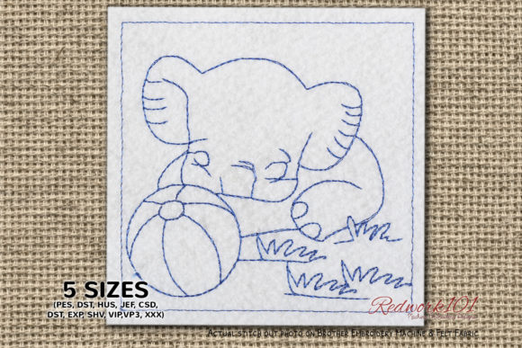 Charming Baby Elephant with Ball for Branding
