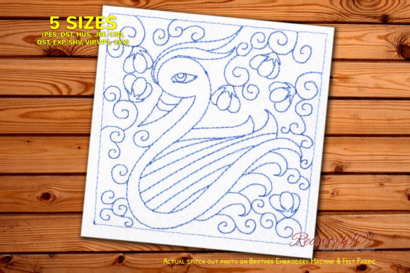 Charming Duck with Seamless Pattern for Holidays