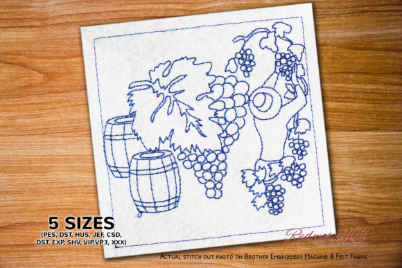 Charming Woman Harvesting Grapes Design