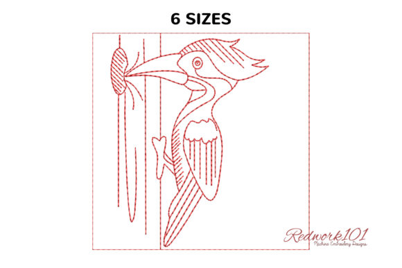 Charming Woodpecker Bird on a Tree Design