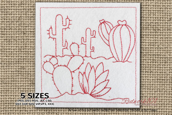 Desert Cactus: A Versatile Embroidery Design