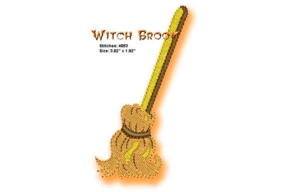 Halloween Broom: A Charming Traditional Design