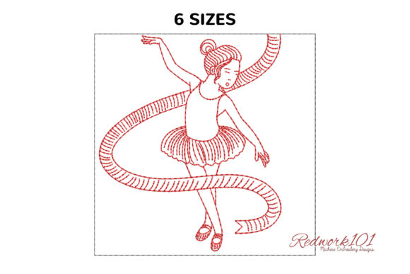 Little Girl Doing Ballerina: A Charming Holiday Embroidery